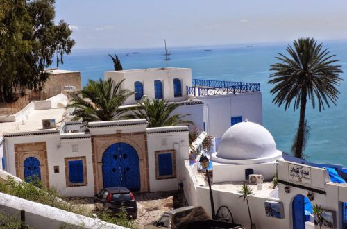 niebieskie miasteczko Sidi Bou Said w Tunezji